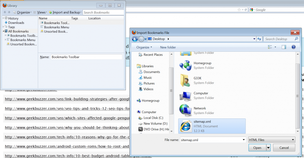 social-bookmarking-via-sitemap-import-firefox